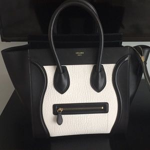 Barely used authentic Celine mini luggage tote